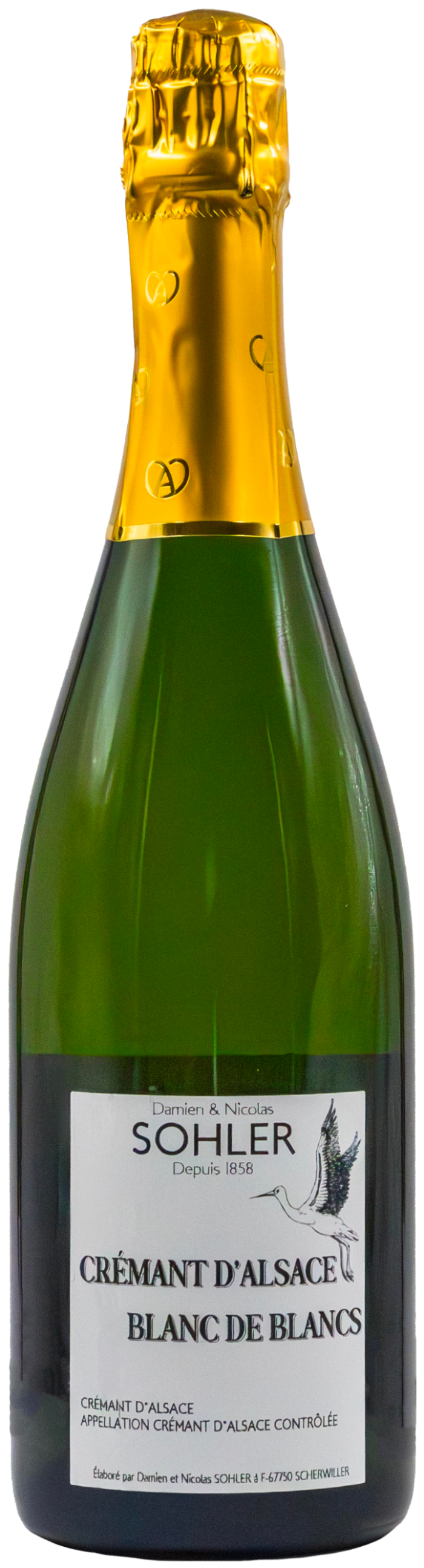 Cremant d'Alsace Blanc de Blancs Domaine Damien et Nicolas Sohler 750ml