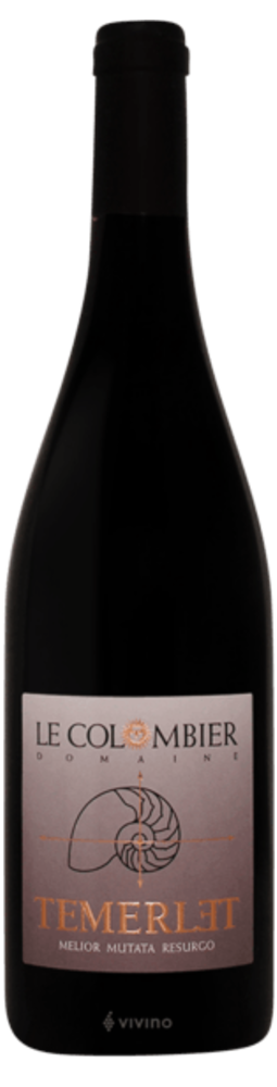 IGP Méditerranée Temerlet Rouge Le Colombier 2022 750ml